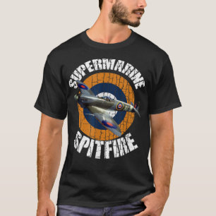 Supermarine Spitfire RAF Warbird Military WW2 airc T-Shirt