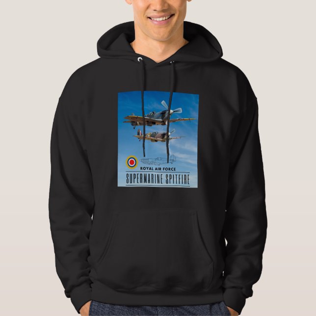 SUPERMARINE SPITFIRE - ROYAL AIR SQUADRON HOODIE (Front)