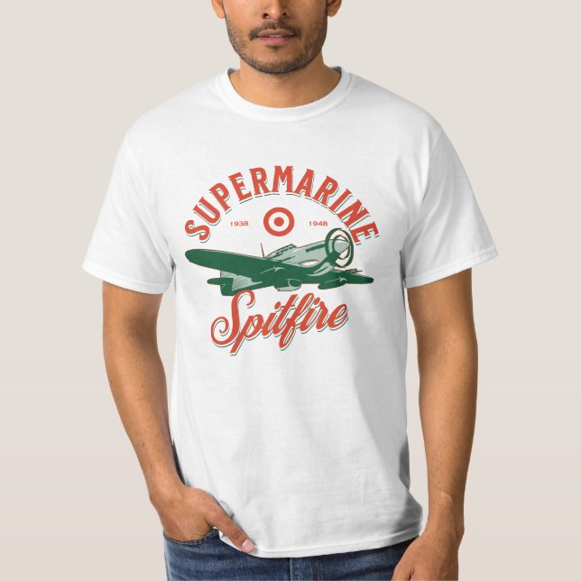 Supermarine Spitfire | WW2 Plane T-Shirt (Front)