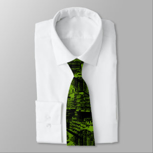 Supermarket Abstract - Avocado Tie