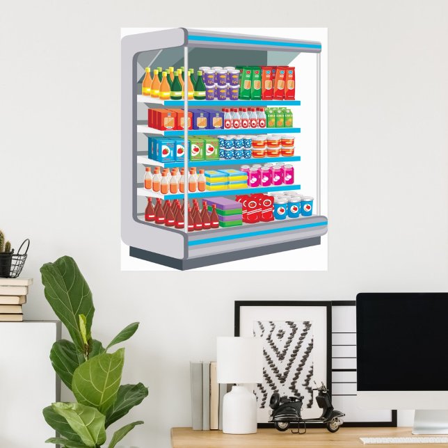 Supermarket Dairy Fridge Poster (Creator Uploaded)