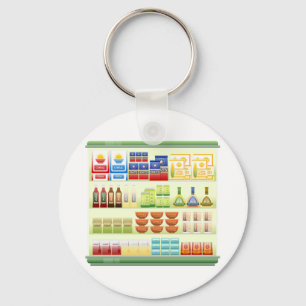 Supermarket Goods Shelf Keychain