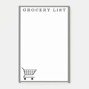 Supermarket Grocery List Shopping Notepad 