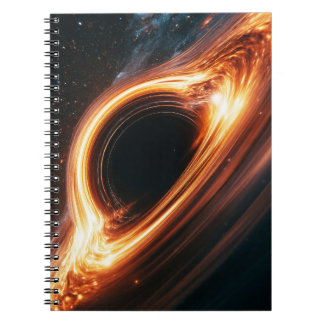 Supermassive Black Hole Accretion Disc Space Art Notebook