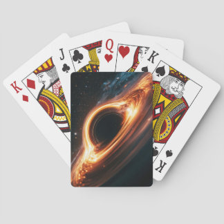 Supermassive Black Hole Accretion Disc Space Art Playing Cards