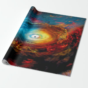 Supermassive Black Hole Illustration Wrapping Paper