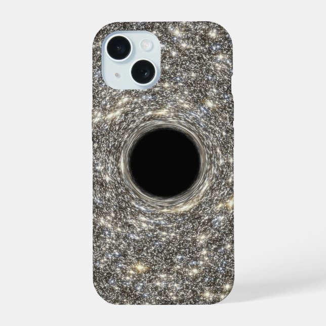 Supermassive Black Hole In The Middle Of A Galaxy. iPhone 15 Case (Back)