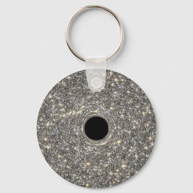 Supermassive Black Hole In The Middle Of A Galaxy. Key Ring (Front)
