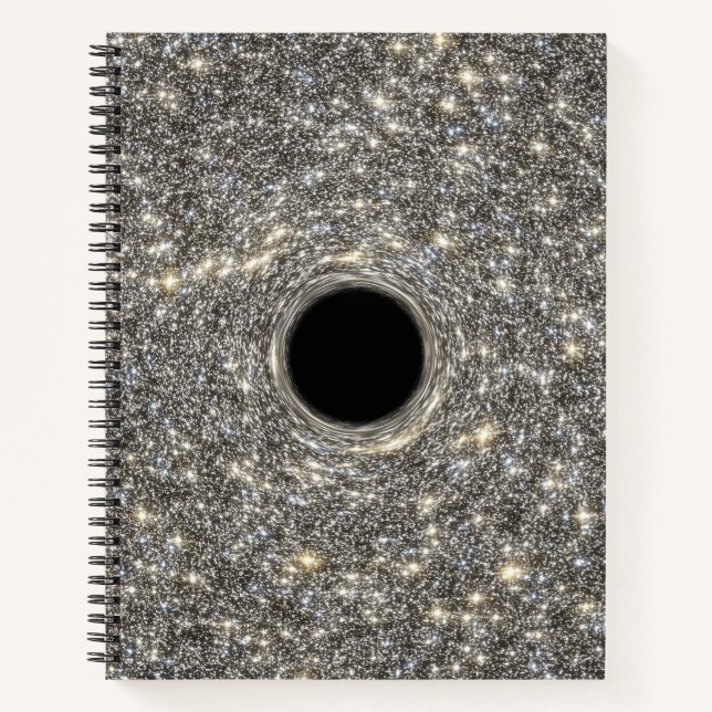 Supermassive Black Hole In The Middle Of A Galaxy. Notebook (Front)