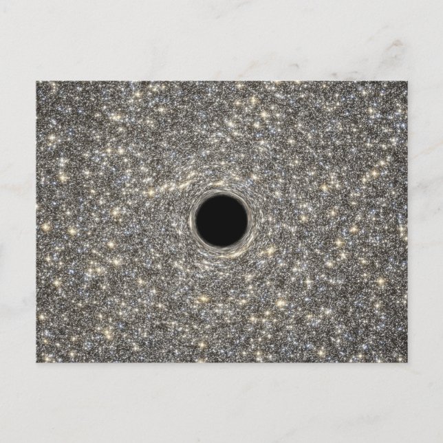 Supermassive Black Hole In The Middle Of A Galaxy. Postcard (Front)