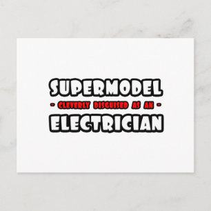 Supermodel .. Electrician Postcard