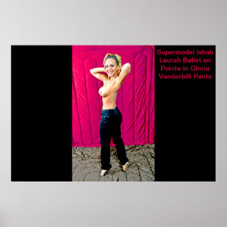 Supermodel Ishah Laurah in Gloria Vanderbilt Pants Poster
