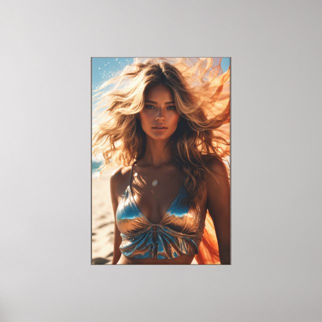 Supermodel Stretched Canvas Print (Front)