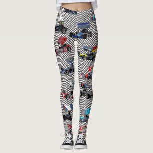Supermodified collage checked leggings