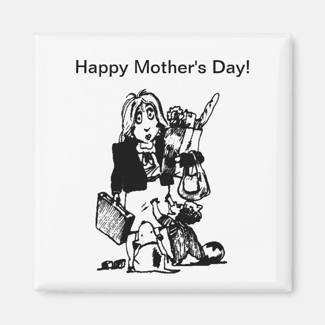 Supermom: A Mum Who Does It All Magnet (Front)