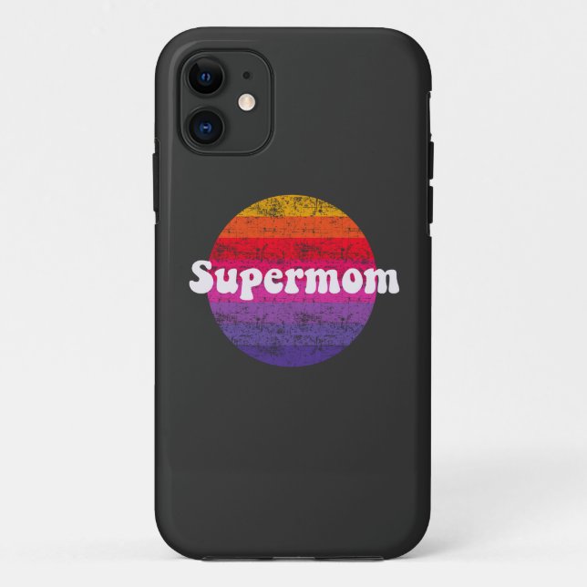 Supermom for best mother  Case-Mate iPhone case (Back)