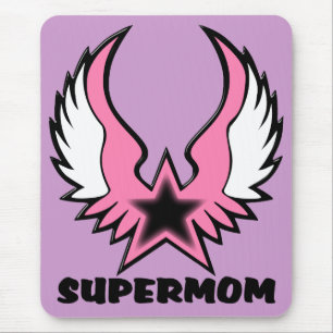SuperMom: My mother is my super hero Mouse Mat