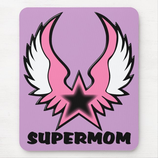 SuperMom: My mother is my super hero Mouse Mat (Front)