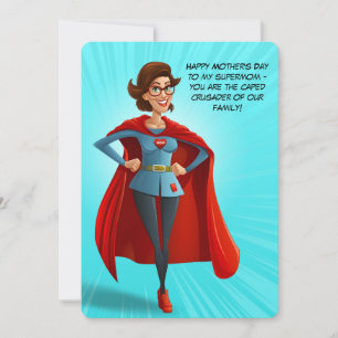 Supermom of our family Mother's Day Card