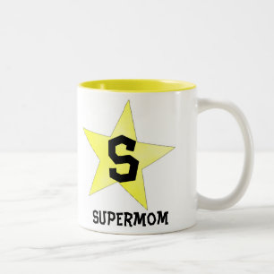 Supermom Perfect Gift for Mum Two-Tone Coffee Mug