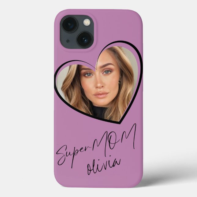 SuperMOM Photo Elegant Modern Pink Case-Mate iPhone Case (Back)