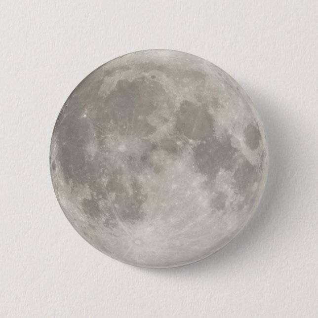 Supermoon in black sky 6 cm round badge (Front)