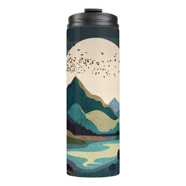 Supermoon On The Lake Thermal Tumbler (Front)