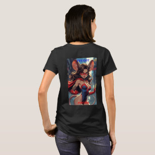 SuperMouse Woman Got Powers women black T-shirt bk