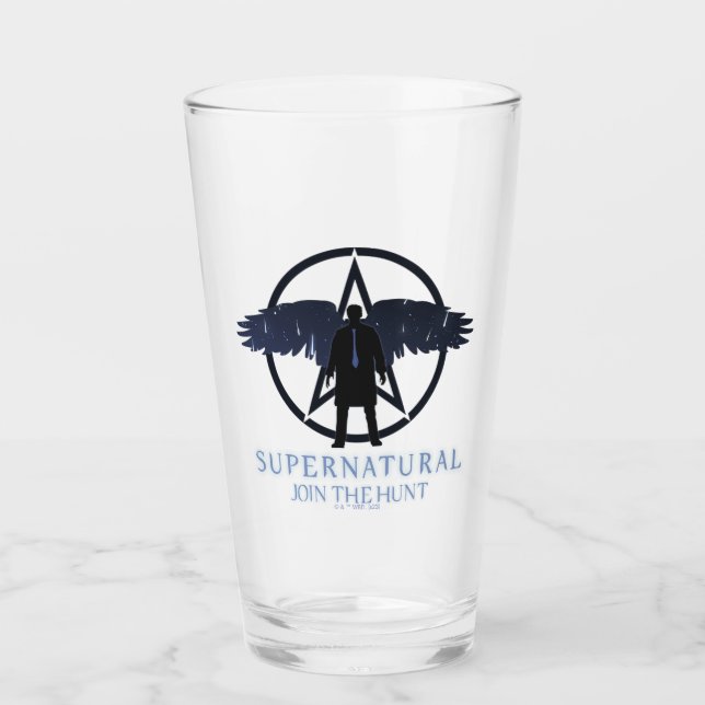 Supernatural Castiel Falling Stars Graphic Glass (Front)