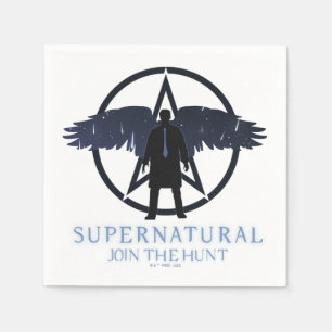 Supernatural Castiel Falling Stars Graphic Napkin