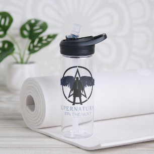 Supernatural Castiel Falling Stars Graphic Water Bottle