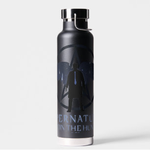 Supernatural Castiel Falling Stars Graphic Water Bottle