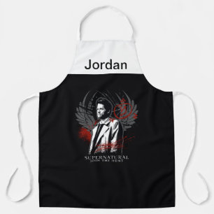 Supernatural Castiel Graffiti Graphic Apron