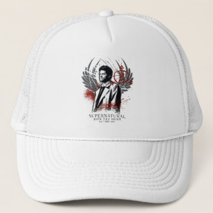 Supernatural Castiel Graffiti Graphic Trucker Hat