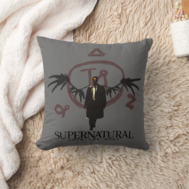 Supernatural Castiel Illustration Cushion (Blanket)