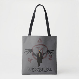 Supernatural Castiel Illustration Tote Bag