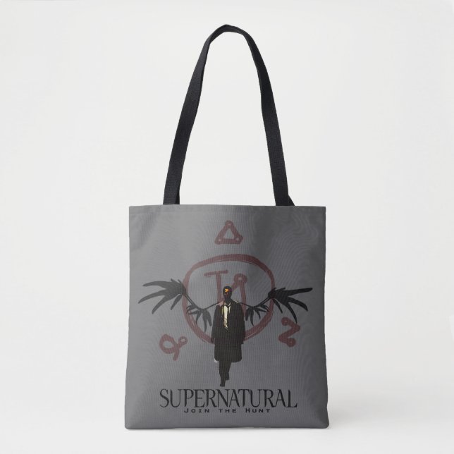 Supernatural Castiel Illustration Tote Bag (Front)