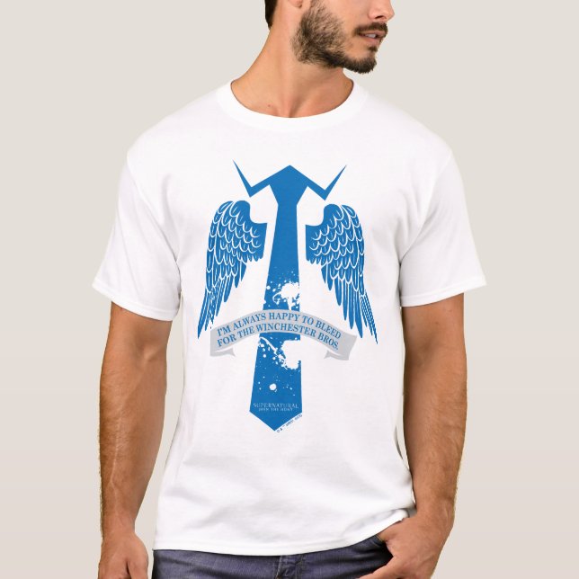 Supernatural Castiel Tie Quote Graphic T-Shirt (Front)