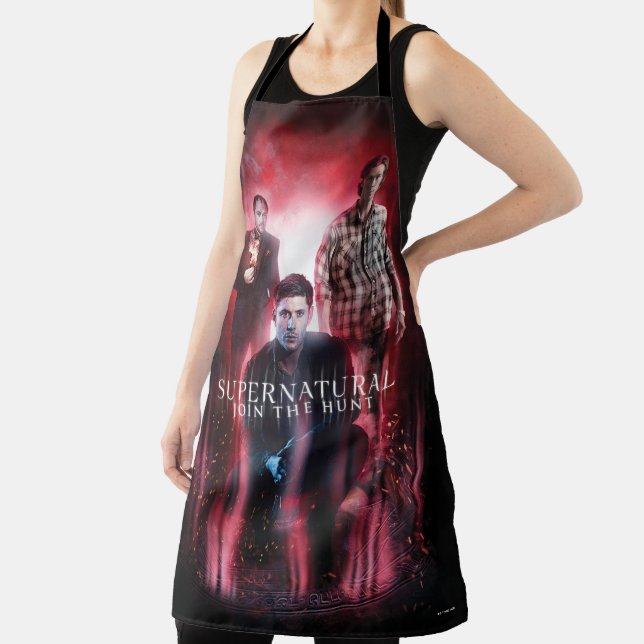Supernatural Crowley, Dean, and Sam Apron (Insitu)
