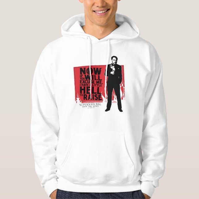 Supernatural Crowley Quote Graphic Hoodie (Front)