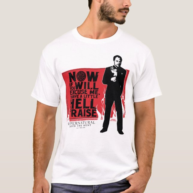 Supernatural Crowley Quote Graphic T-Shirt (Front)