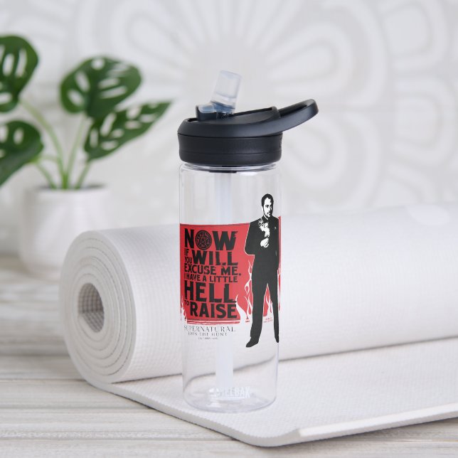 Supernatural Crowley Quote Graphic Water Bottle (Yoga)