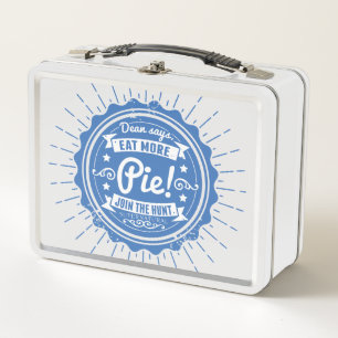 Supernatural "Dean Says Eat More Pie!" Metal Lunch Box