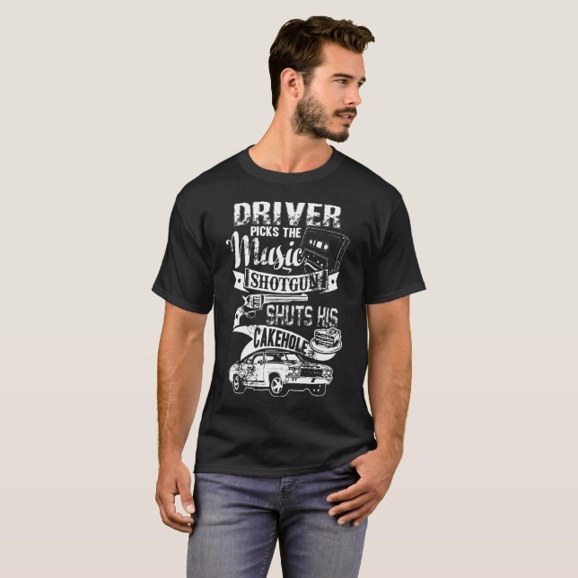 Supernatural Driver Picks The Music Shotgun Shuts T-Shirt (Front Full)