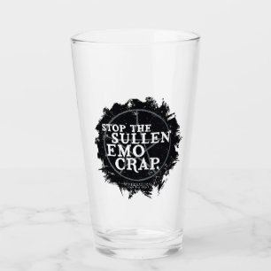 Supernatural "Emo" Quote Glass