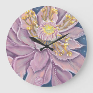 Supernatural Flower Large Clock