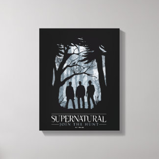 Supernatural Forest Silhouette Graphic Canvas Print