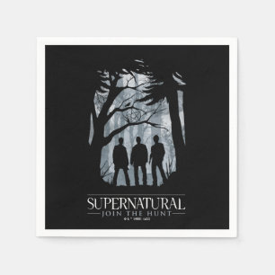 Supernatural Forest Silhouette Graphic Napkin