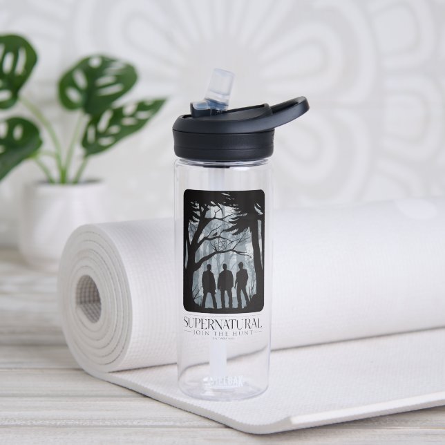 Supernatural Forest Silhouette Graphic Water Bottle (Yoga)