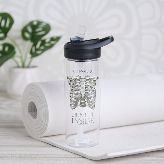 Supernatural "Hunter Inside" Ribcage Graphic Water Bottle (Yoga)